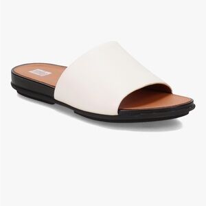 Fitflop White Slide Sandals